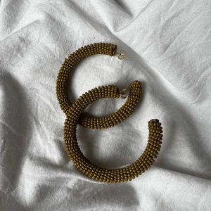 INK + ALLOY beaded green earrings.